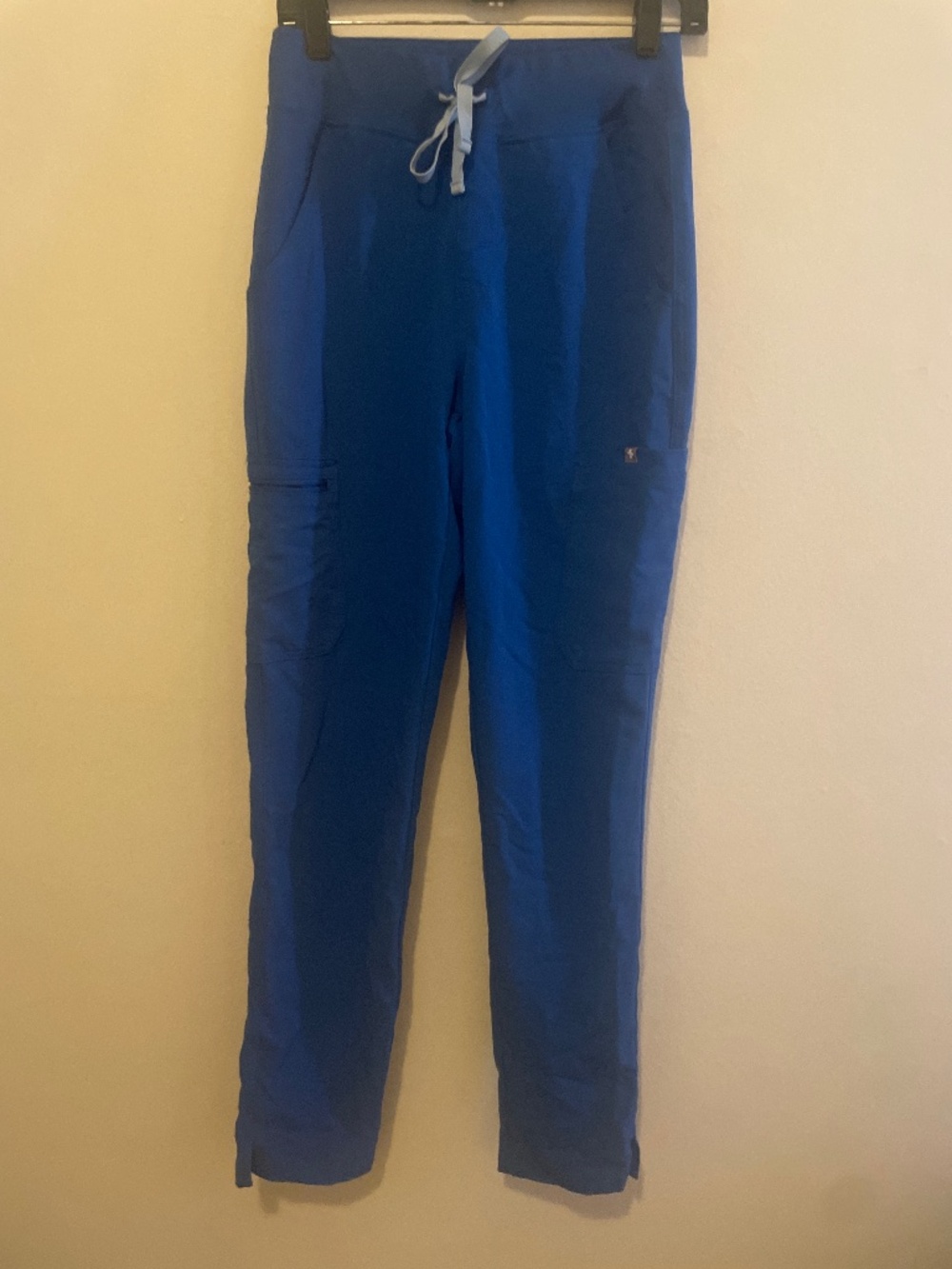 FIGS YOLA SKINNY Scrubs Pants XST XS TALL LONG ROYAL BLUE